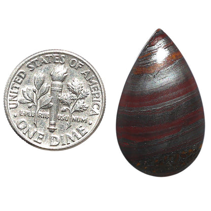 Iron Tiger Eye 15.8x26x3.8 mm Pear Shape Polished Gemstone LS13-08342
