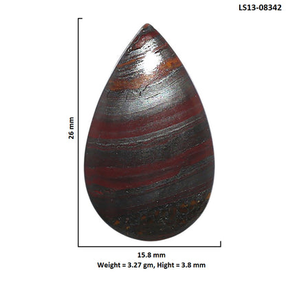 Iron Tiger Eye 15.8x26x3.8 mm Pear Shape Polished Gemstone LS13-08342
