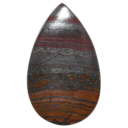 Iron Tiger Eye 15.8x25.9x2.5 mm Pear Shape Polished Gemstone LS13-08344