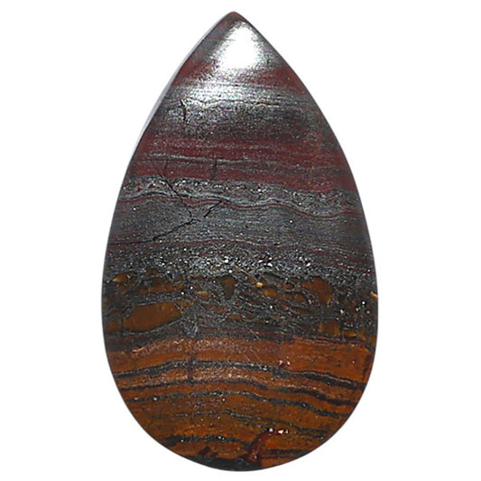 Iron Tiger Eye 15.8x25.9x2.5 mm Pear Shape Polished Gemstone LS13-08344