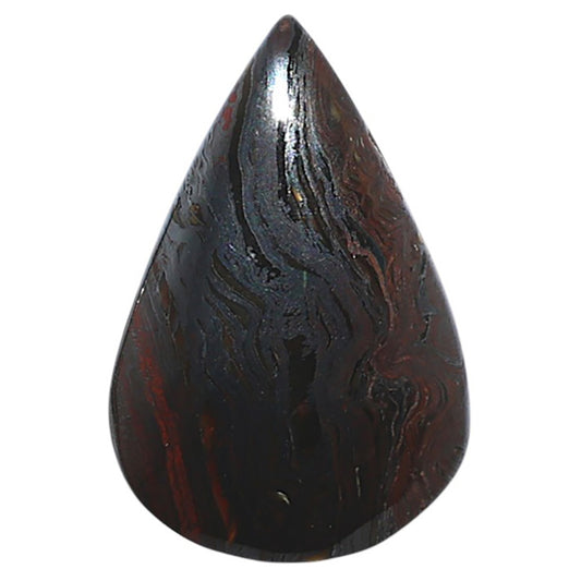 Iron Tiger Eye 16.6x25.1x4.5 mm Pear Shape Polished Gemstone LS13-08345
