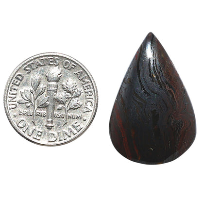 Iron Tiger Eye 16.6x25.1x4.5 mm Pear Shape Polished Gemstone LS13-08345