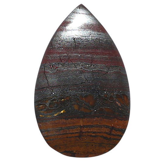 Iron Tiger Eye 16x25.35x2.7 mm Pear Shape Polished Gemstone LS13-08346