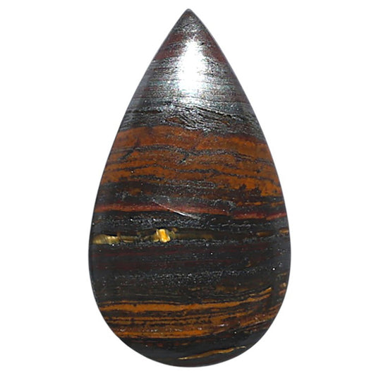 Iron Tiger Eye 14.6x25.7x3 mm Pear Shape Polished Gemstone LS13-08347