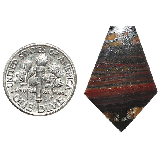 Iron Tiger Eye 17.7x25.65x3 mm Fancy Shape Polished Gemstone LS13-08350