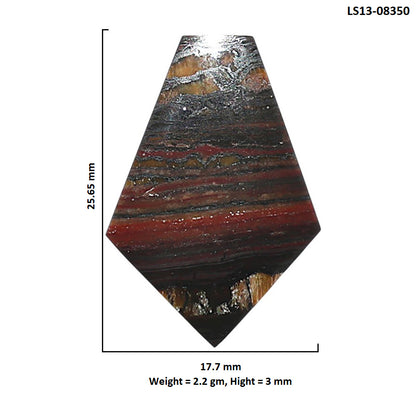 Iron Tiger Eye 17.7x25.65x3 mm Fancy Shape Polished Gemstone LS13-08350