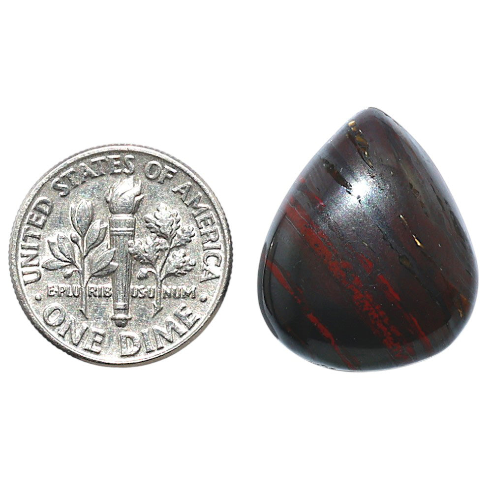 Iron Tiger Eye 17.6x21.15x6 mm Pear Shape Polished Gemstone LS13-08352