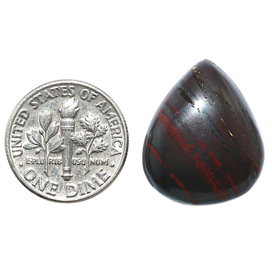 Iron Tiger Eye 17.6x21.15x6 mm Pear Shape Polished Gemstone LS13-08352