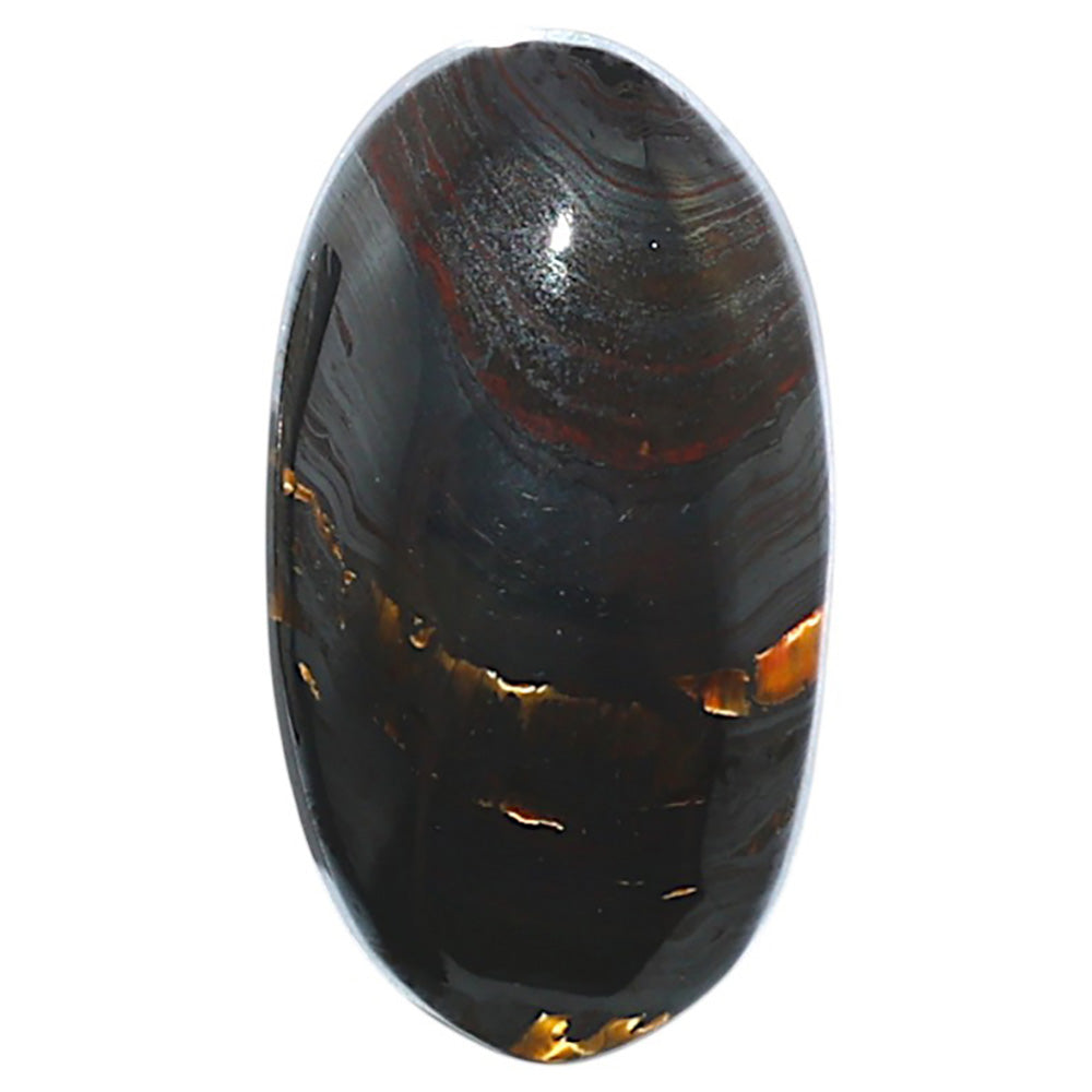 Iron Tiger Eye 14.1x26.45x6.3 mm Oval Shape Polished Gemstone LS13-08354