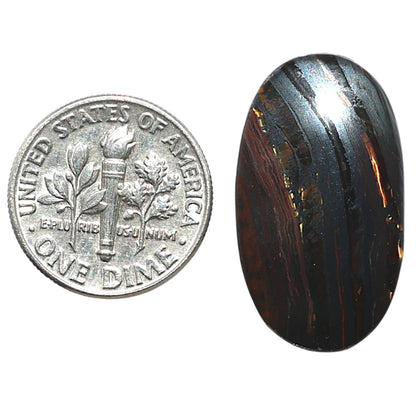 Iron Tiger Eye 14.9x25.85x4 mm Oval Shape Polished Gemstone LS13-08356