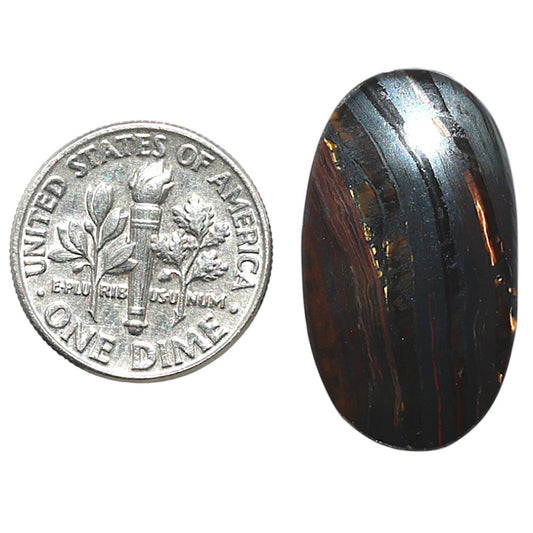 Iron Tiger Eye 14.9x25.85x4 mm Oval Shape Polished Gemstone LS13-08356