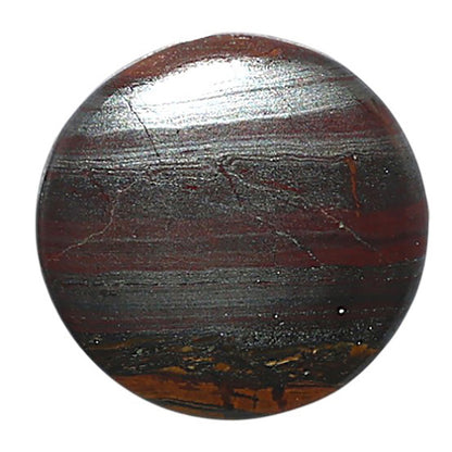 Iron Tiger Eye 20x20x3.3 mm Round Shape Polished Gemstone LS13-08357