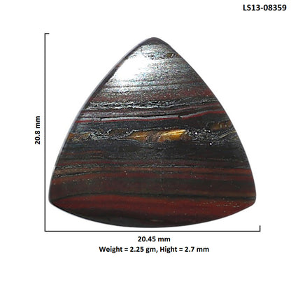 Iron Tiger Eye 20.45x20.8x2.7 mm Fancy Shape Polished Gemstone LS13-08359