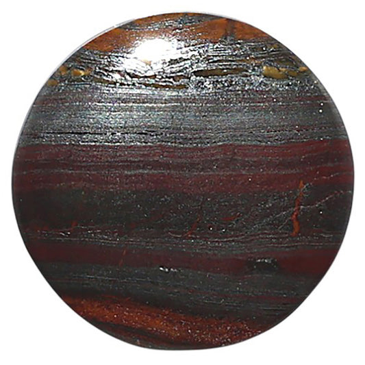 Iron Tiger Eye 19.5x19.5x3 mm Round Shape Polished Gemstone LS13-08360