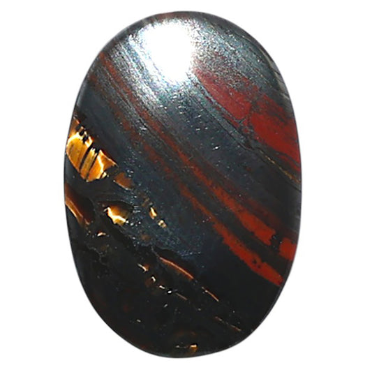 Iron Tiger Eye 14.4x20.9x3.4 mm Oval Shape Polished Gemstone LS13-08362