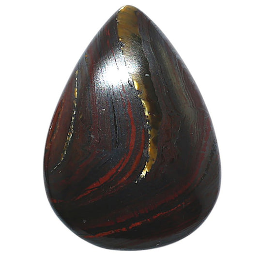 Iron Tiger Eye 23.6x32.5x5.5 mm Pear Shape Polished Gemstone LS13-08363