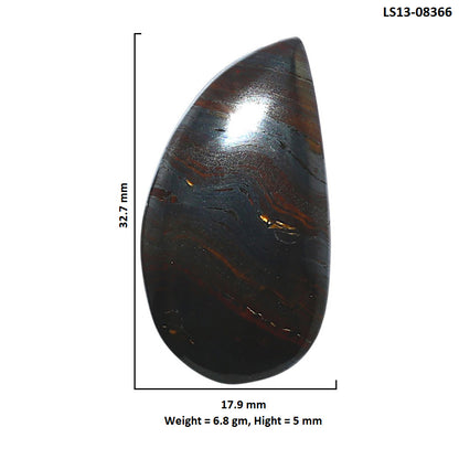 Iron Tiger Eye 17.9x32.7x5 mm Fancy Shape Polished Gemstone LS13-08366
