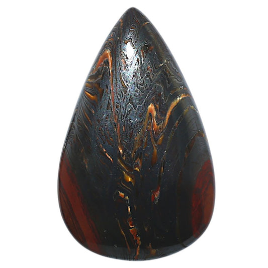 Iron Tiger Eye 20.9x33.55x4.5 mm Pear Shape Polished Gemstone LS13-08367