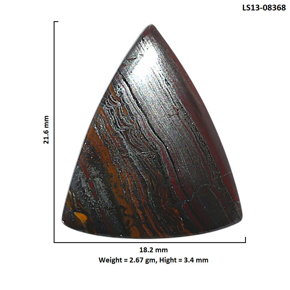 Iron Tiger Eye 18.2x21.6x3.4 mm Fancy Shape Polished Gemstone LS13-08368