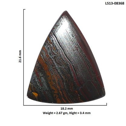 Iron Tiger Eye 18.2x21.6x3.4 mm Fancy Shape Polished Gemstone LS13-08368