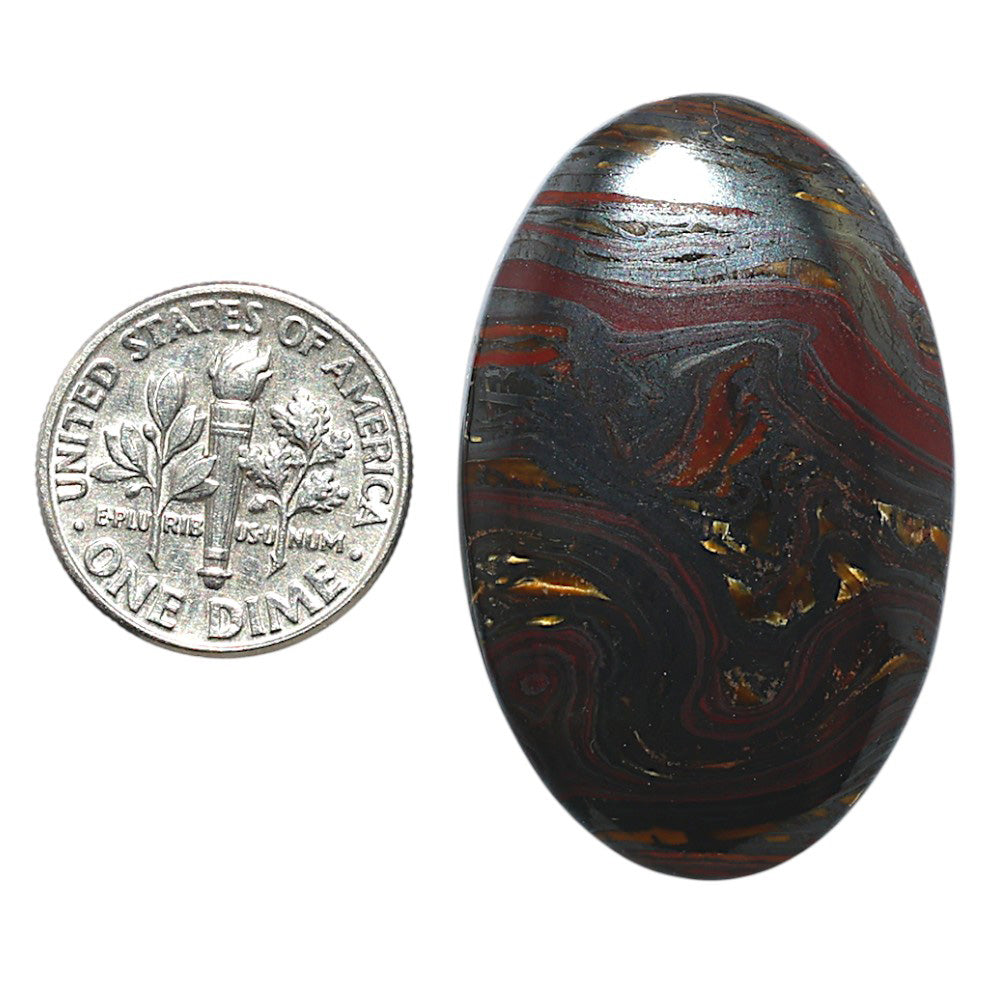 Iron Tiger Eye 23.7x37.25x5.4 mm Oval Shape Polished Gemstone LS13-08370