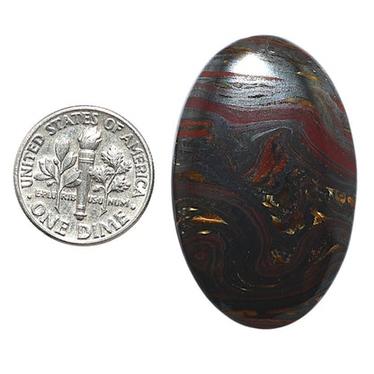 Iron Tiger Eye 23.7x37.25x5.4 mm Oval Shape Polished Gemstone LS13-08370