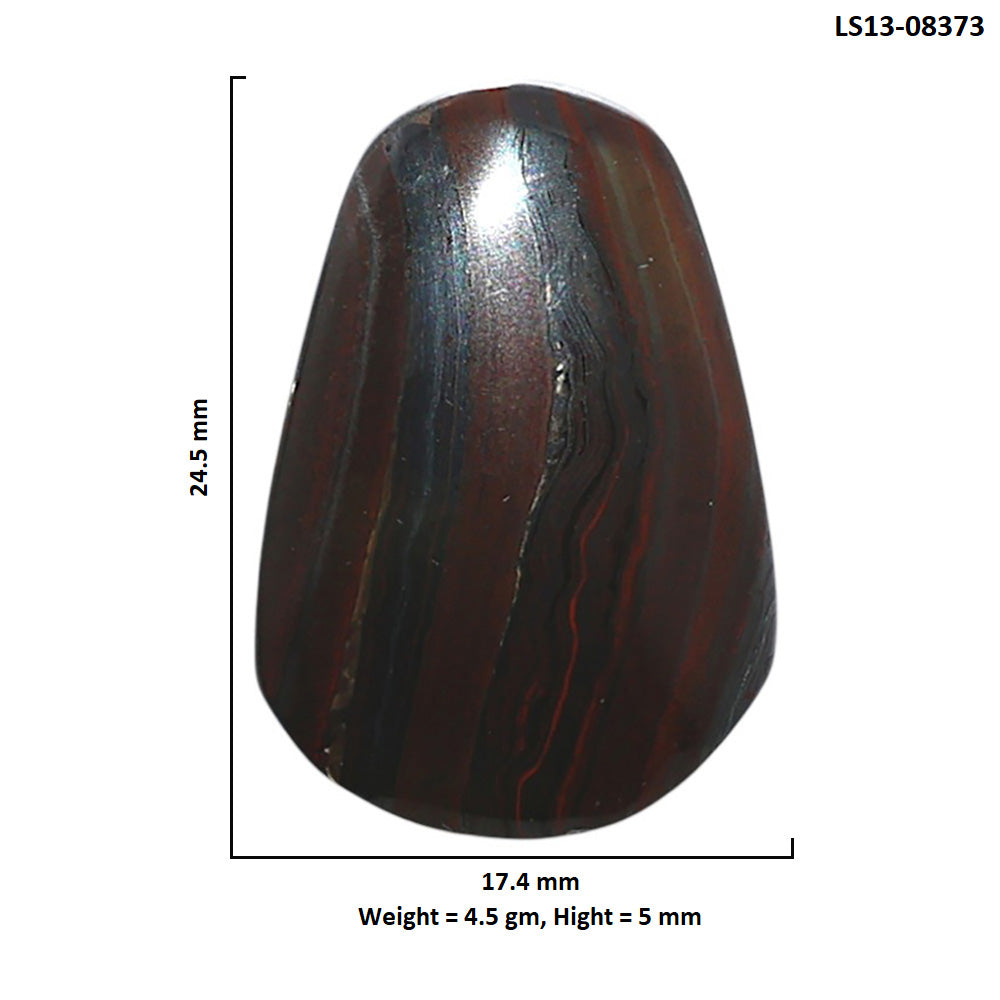 Iron Tiger Eye 17.4x24.5x5 mm Fancy Shape Polished Gemstone LS13-08373
