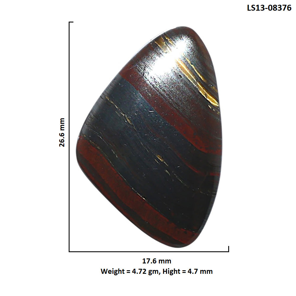 Iron Tiger Eye 17.6x26.6x4.7 mm Fancy Shape Polished Gemstone LS13-08376