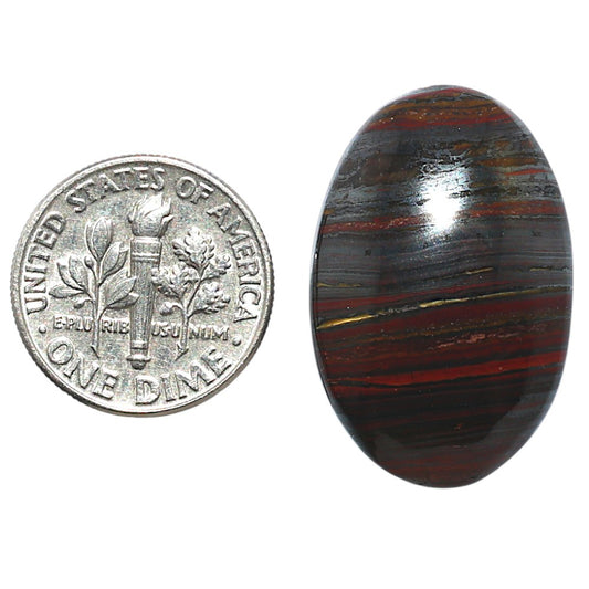Iron Tiger Eye 17.8x27.35x6.3 mm Oval Shape Polished Gemstone LS13-08377