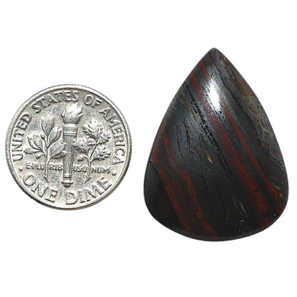 Iron Tiger Eye 20.5x27.35x4.5 mm Pear Shape Polished Gemstone LS13-08379