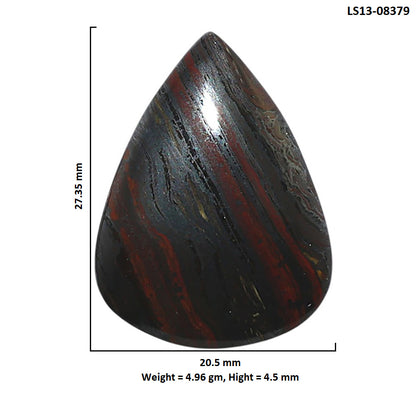 Iron Tiger Eye 20.5x27.35x4.5 mm Pear Shape Polished Gemstone LS13-08379