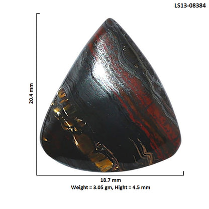 Iron Tiger Eye 18.7x20.4x4.5 mm Fancy Shape Polished Gemstone LS13-08384