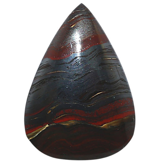 Iron Tiger Eye 21.85x30.75x6.5 mm Pear Shape Polished Gemstone LS13-08386