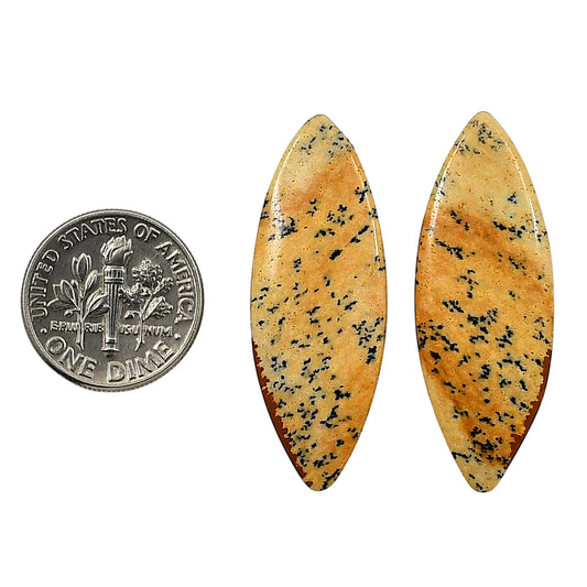 Picture Jasper Pair 13.4x36.8x4.3 mm Marquise Shape Polished Gemstone LS130-06671