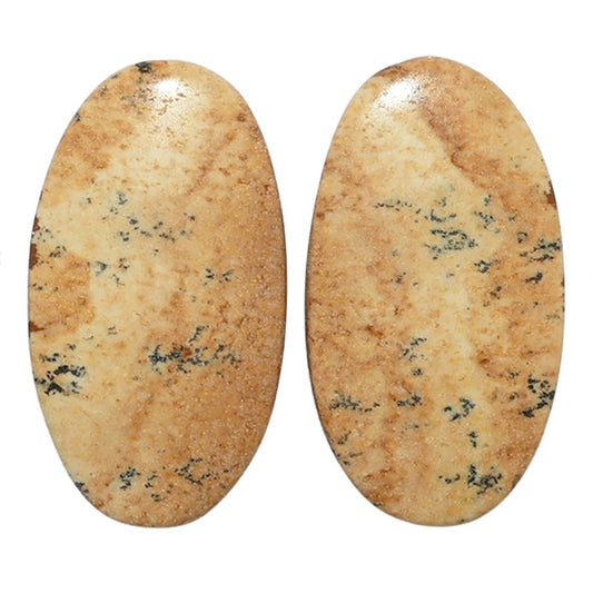 Picture Jasper Pair 13.4x24.2x3.5 mm Oval Shape Polished Gemstone LS130-07356
