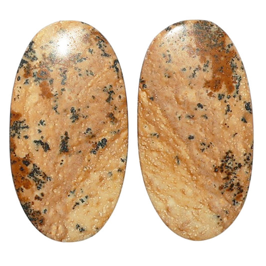Picture Jasper Pair 12.8x24.3x3.5 mm Oval Shape Polished Gemstone LS130-07364