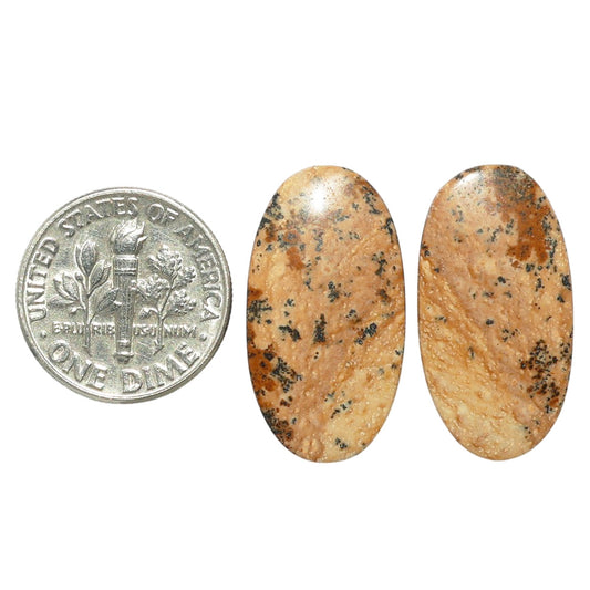 Picture Jasper Pair 12.8x24.3x3.5 mm Oval Shape Polished Gemstone LS130-07364