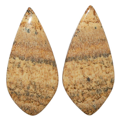 Picture Jasper Pair 14.4x30x4 mm Fancy Shape Polished Gemstone LS130-07372