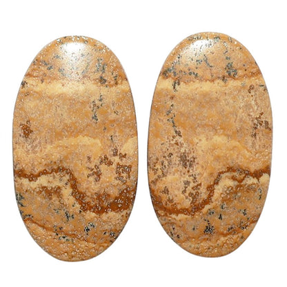 Picture Jasper Pair 13.4x24.1x4 mm Oval Shape Polished Gemstone LS130-07382