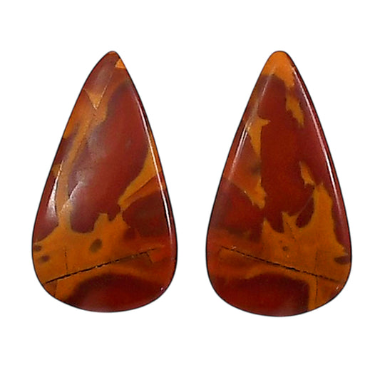 Noreena Jasper Pair 11.2x20.3x4.5 mm Pear Shape Polished Gemstone LS131-06685