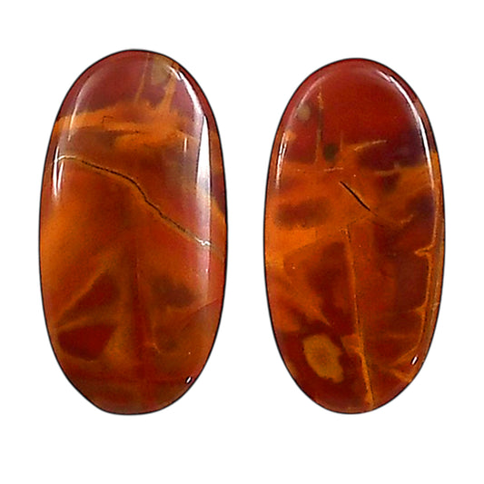 Noreena Jasper Pair 11.75x22.75x4 mm Oval Shape Polished Gemstone LS131-06686