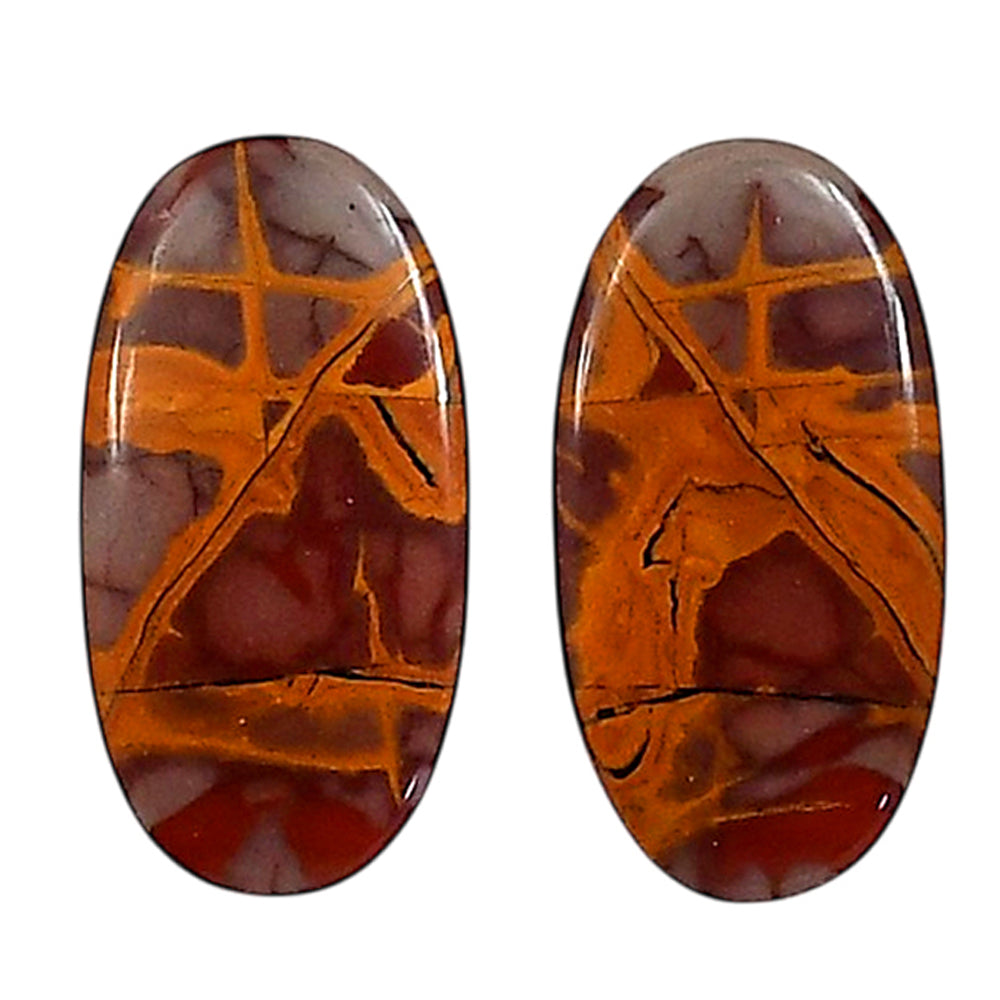 Noreena Jasper Pair 11.3x22.1x4.2 mm Oval Shape Polished Gemstone LS131-06688