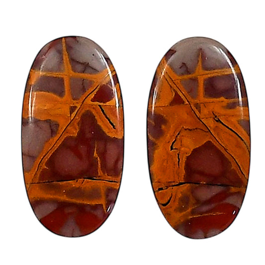 Noreena Jasper Pair 11.3x22.1x4.2 mm Oval Shape Polished Gemstone LS131-06688