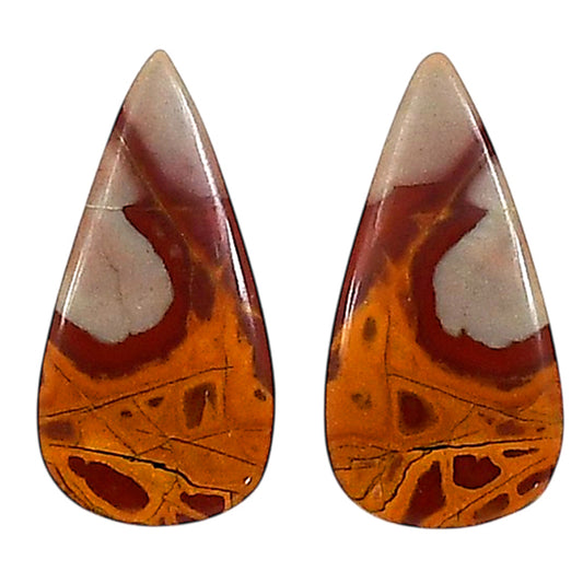 Noreena Jasper Pair 11.2x22.5x4.3 mm Pear Shape Polished Gemstone LS131-06690