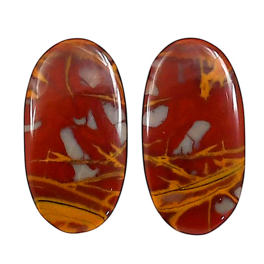Noreena Jasper Pair 11.9x22.6x4.2 mm Oval Shape Polished Gemstone LS131-06691