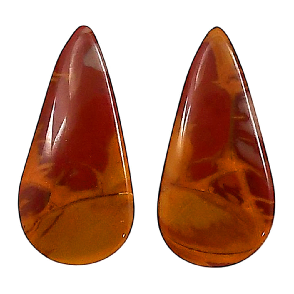 Noreena Jasper Pair 11.5x23.4x4.4 mm Pear Shape Polished Gemstone LS131-06694