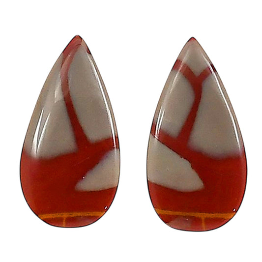 Noreena Jasper Pair 11.3x21.7x4 mm Pear Shape Polished Gemstone LS131-06696