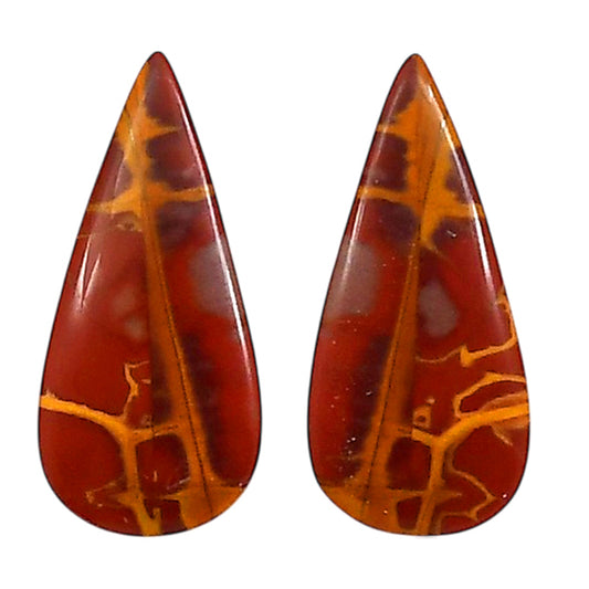 Noreena Jasper Pair 11.6x25x4.5 mm Pear Shape Polished Gemstone LS131-06697