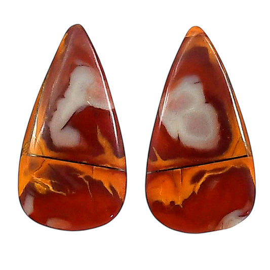 Noreena Jasper Pair 12.5x23.5x4 mm Pear Shape Polished Gemstone LS131-06699
