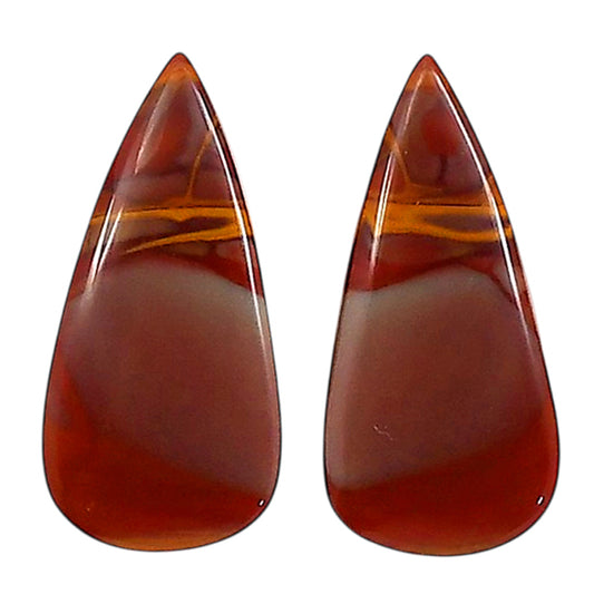 Noreena Jasper Pair 13.8x26.7x4.5 mm Pear Shape Polished Gemstone LS131-06700
